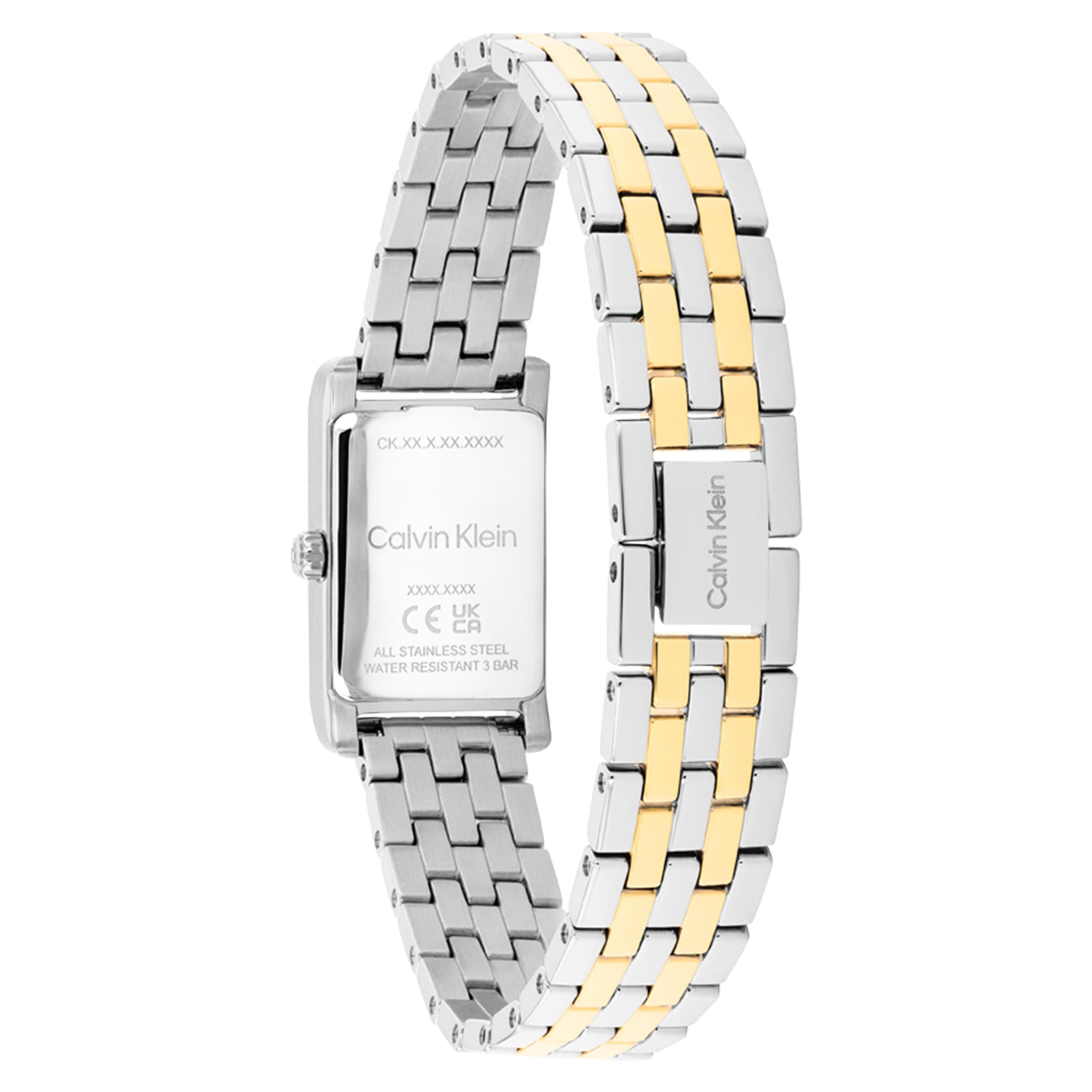 Calvin Klein Two-Tone Steel White Dial Women's Watch - 25100199