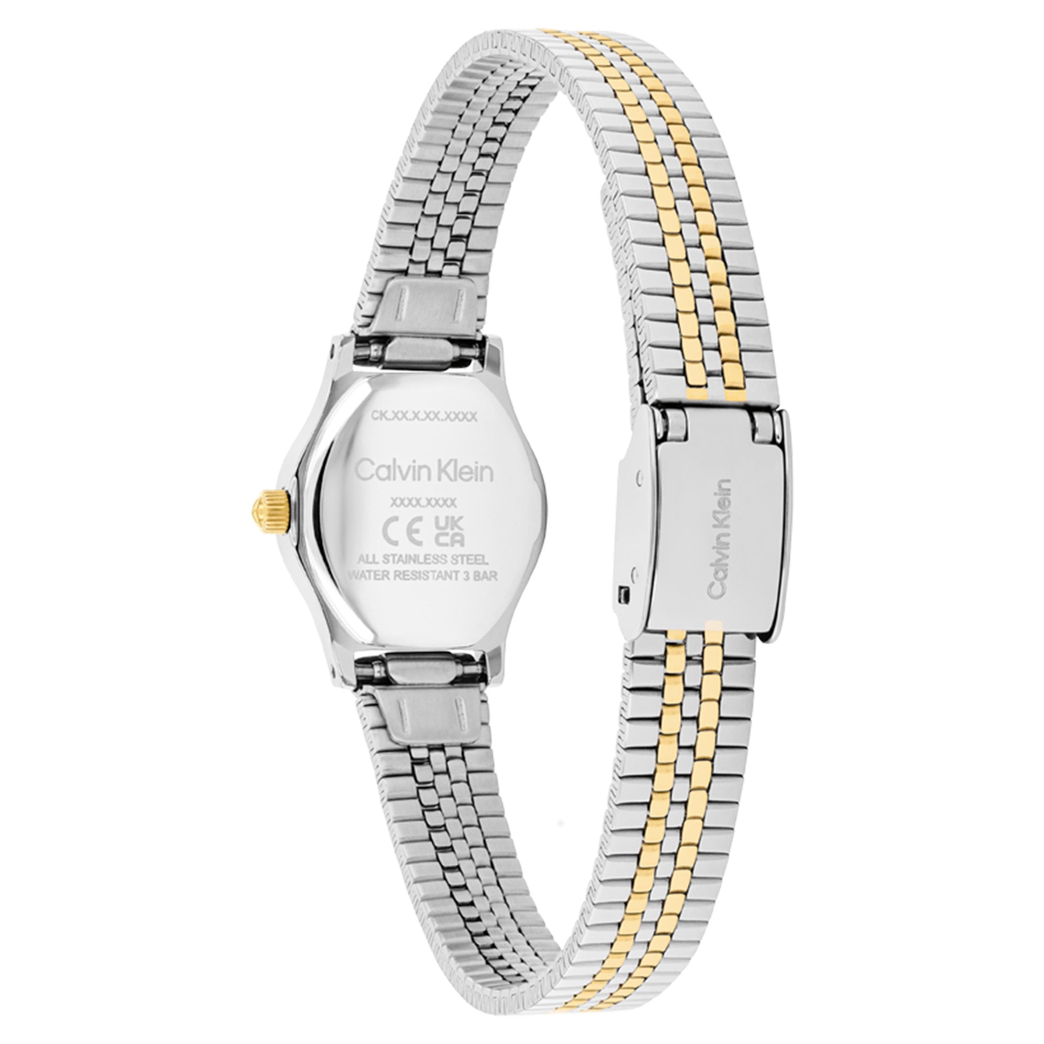 Calvin Klein Two-Tone Steel Green Dial Women's Watch - 25100202