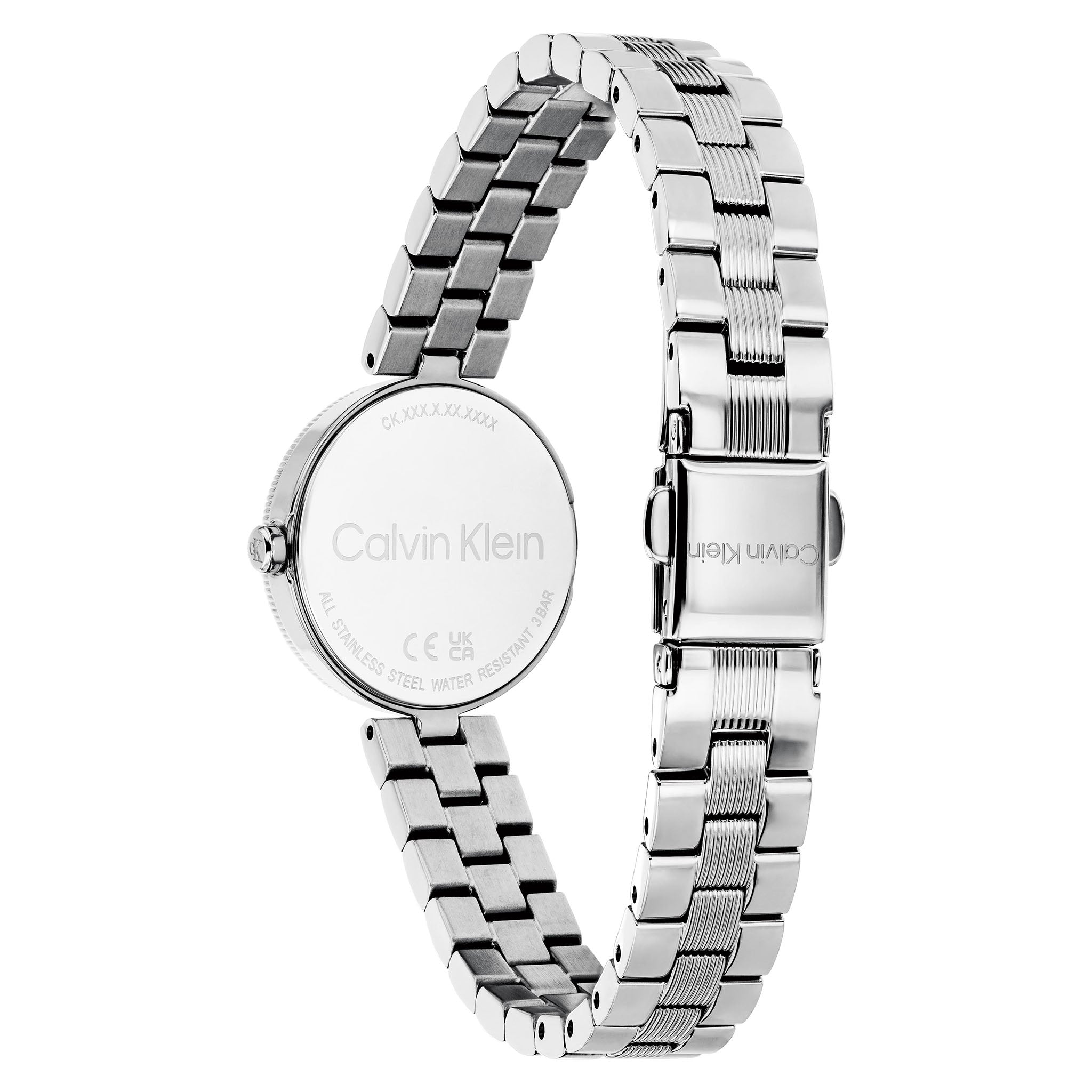 Calvin Klein Silver Steel Green Dial Women's Watch - 25100224