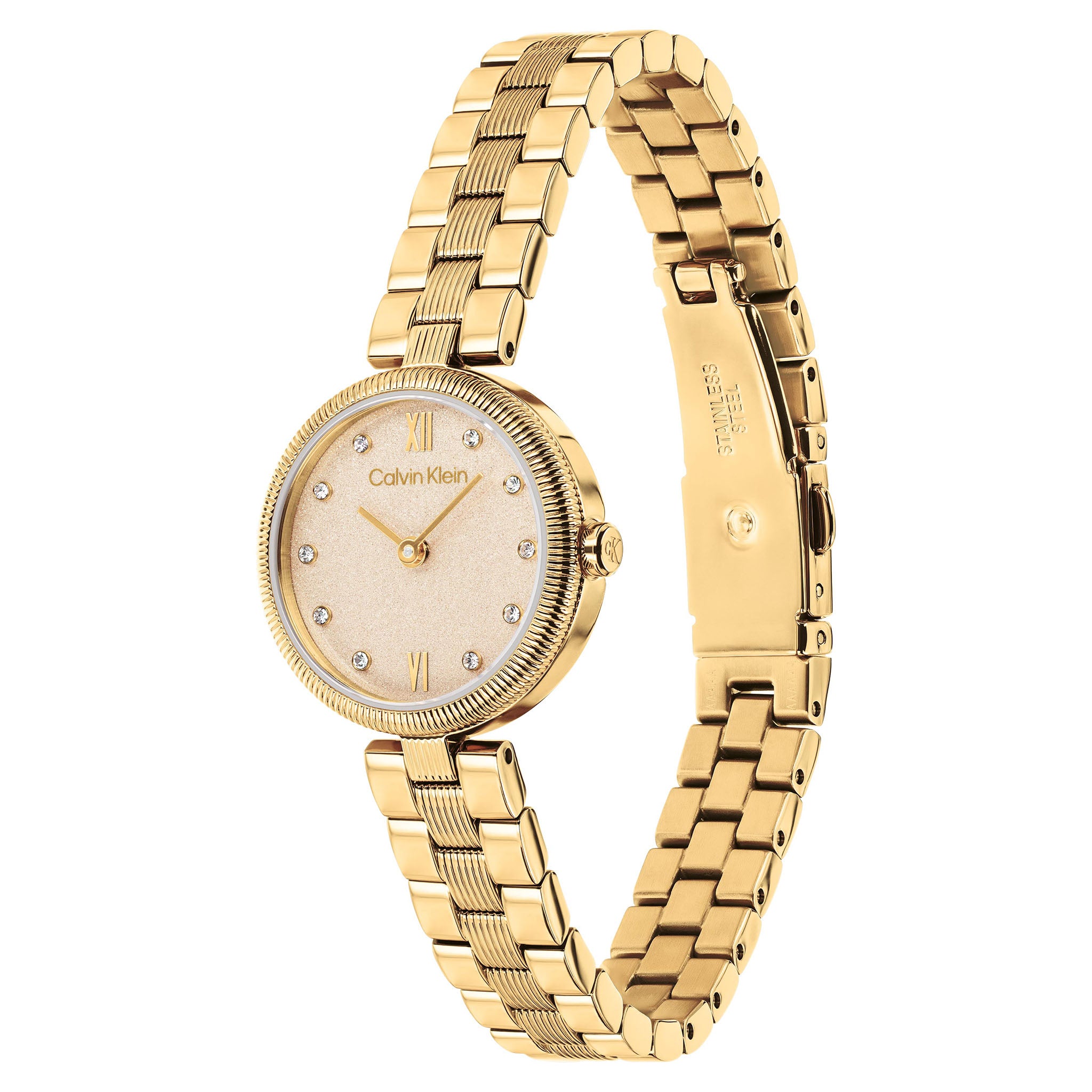 Calvin Klein Gold Steel Women's Watch - 25100225