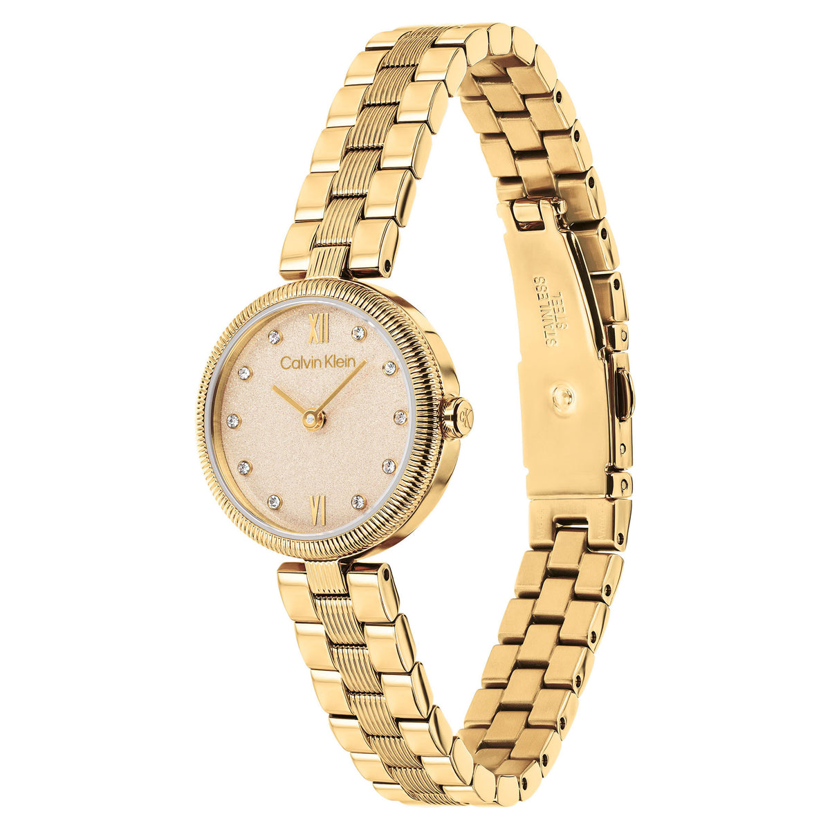 Calvin Klein Gold Steel Women's Watch - 25100225