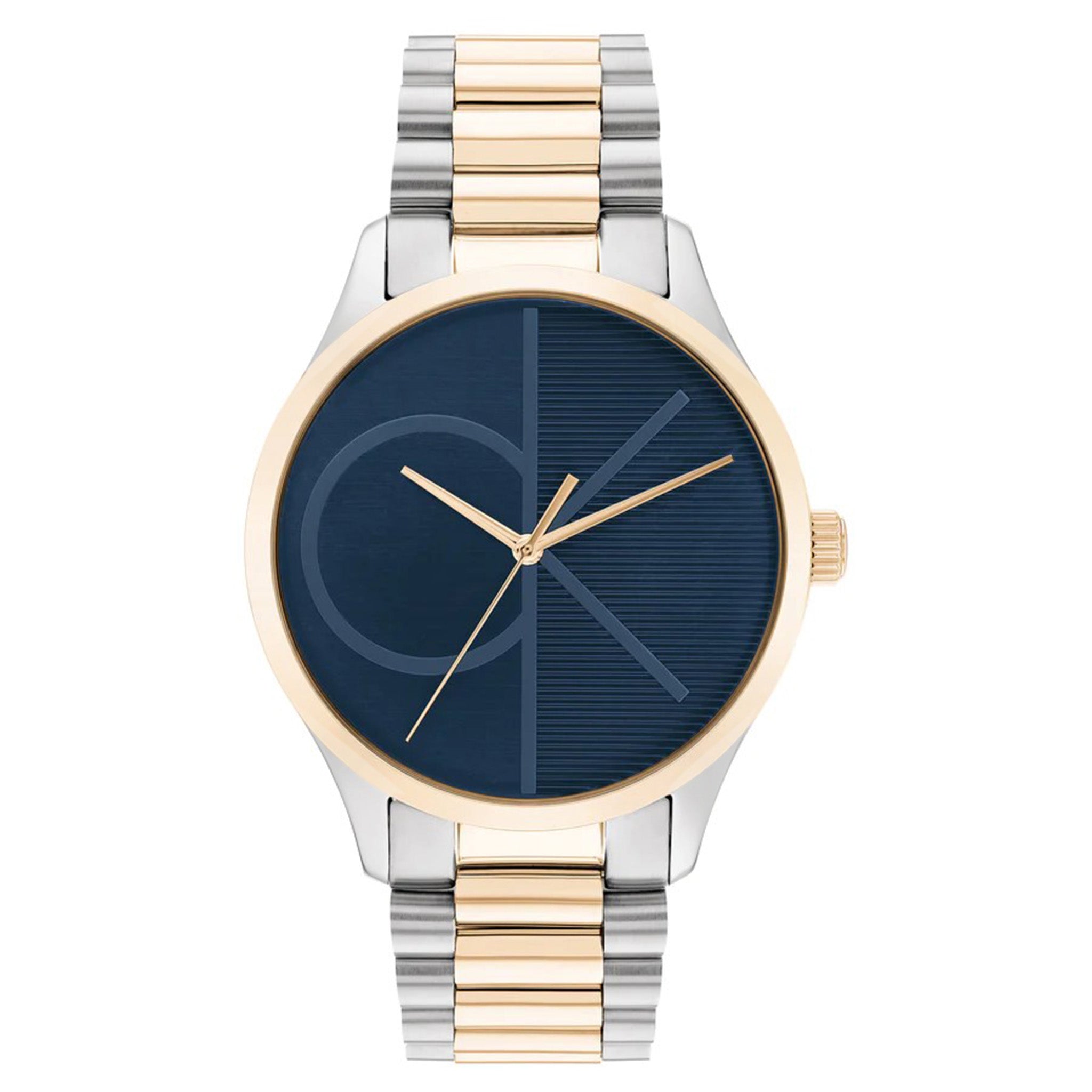 Calvin Klein Two-Tone Steel Blue Dial Unisex Watch - 25200165