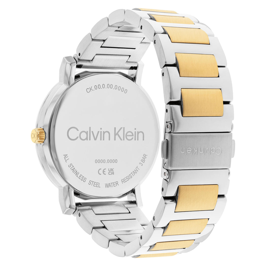 Calvin Klein Two-Tone Steel Blue Dial Men's Watch - 25200258