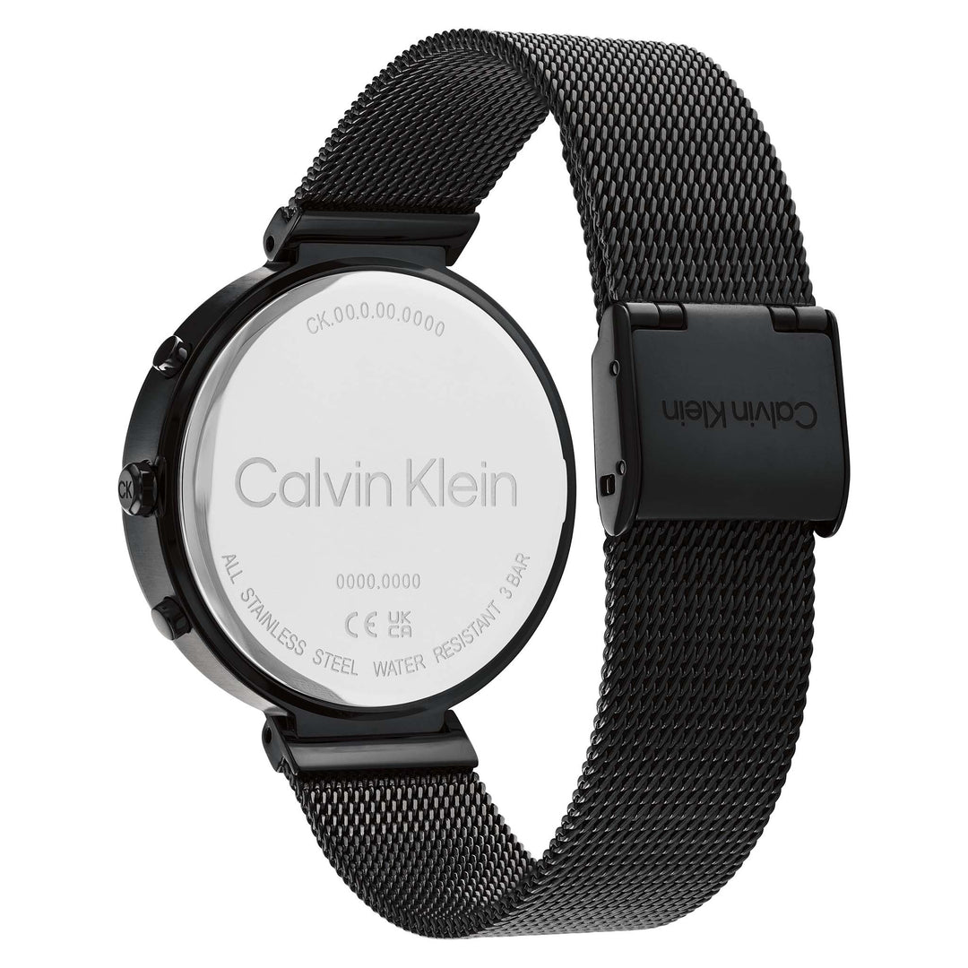 Calvin Klein Black Steel Mesh Multi-function Women's Watch - 25200288