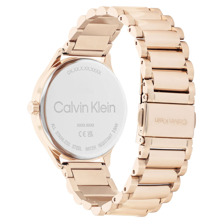 Calvin Klein Carnation Gold Steel Blush Dial Multi-function Women's Watch - 25200370