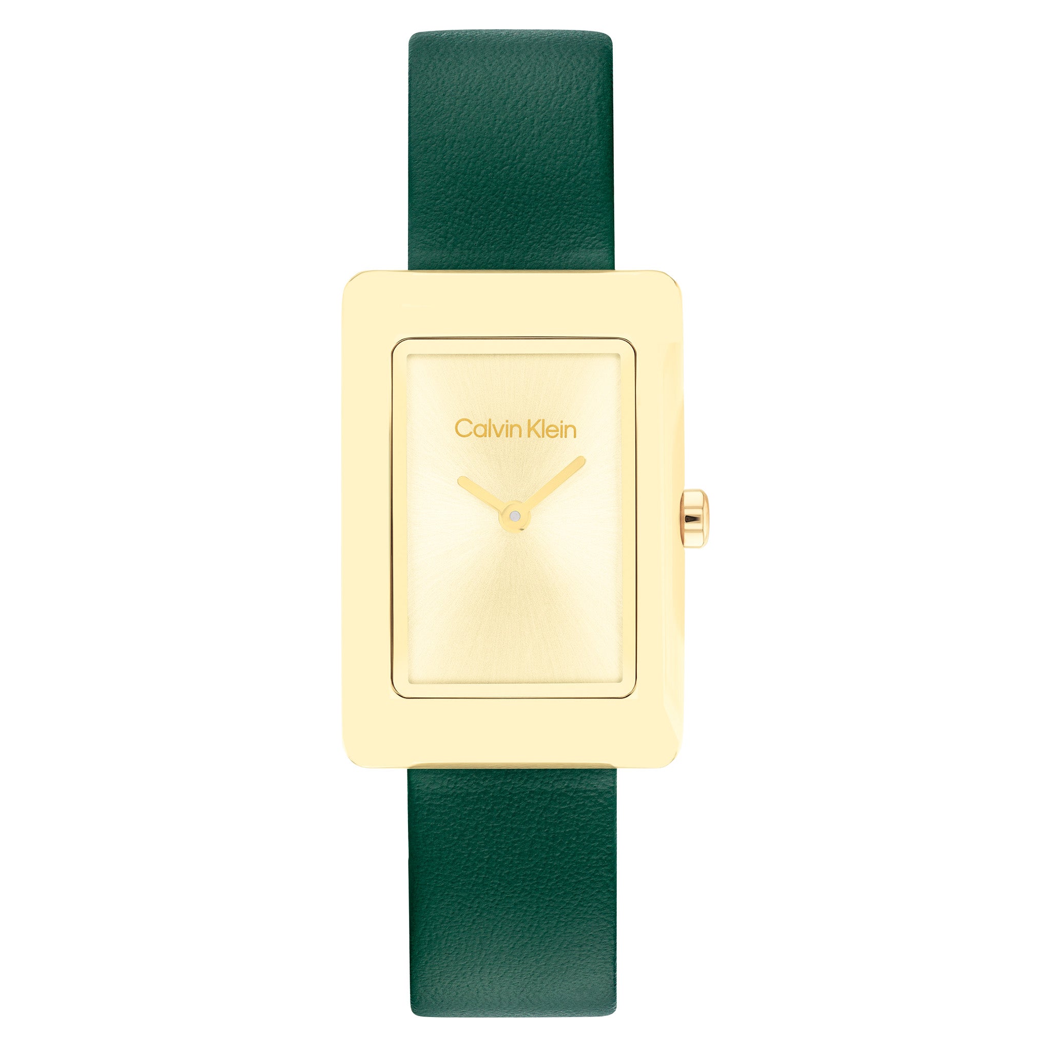 Calvin Klein Green Leather Gold Dial Women s Watch 25200397 The Watch Factory Australia