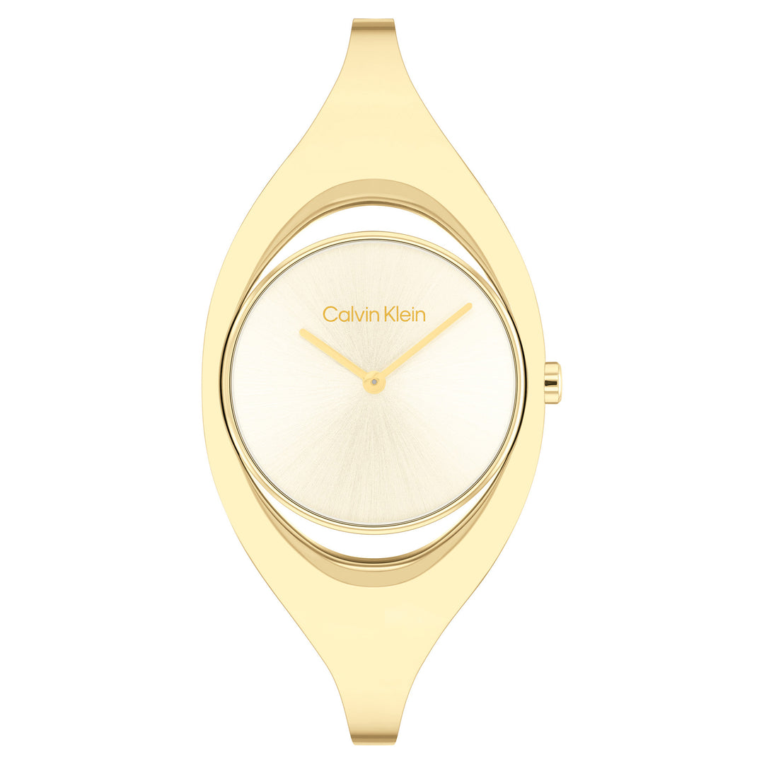 Calvin Klein Gold Steel Champagne Dial Women's Watch - 25200422