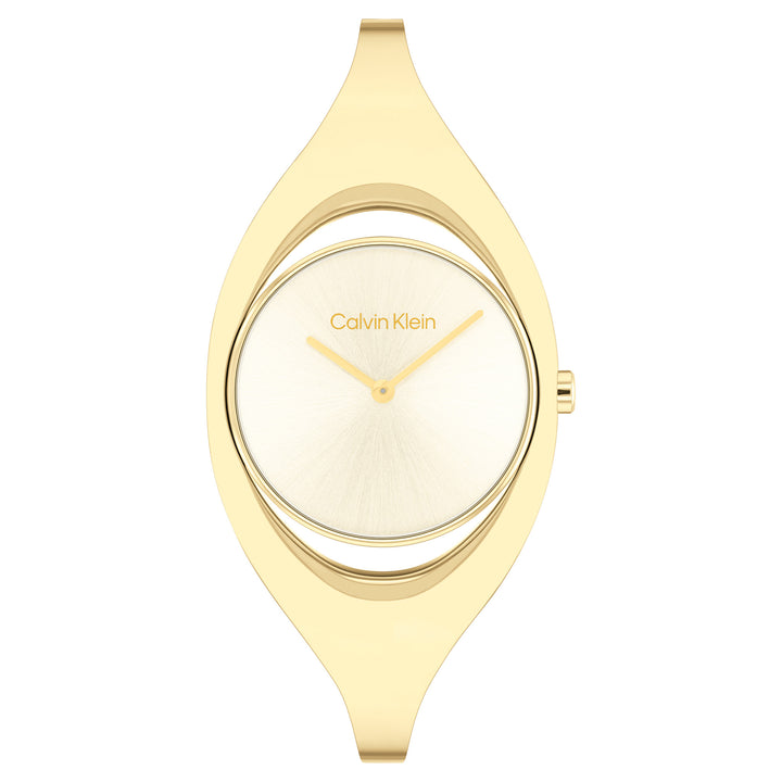 Calvin Klein Gold Steel Champagne Dial Women's Watch - 25200422