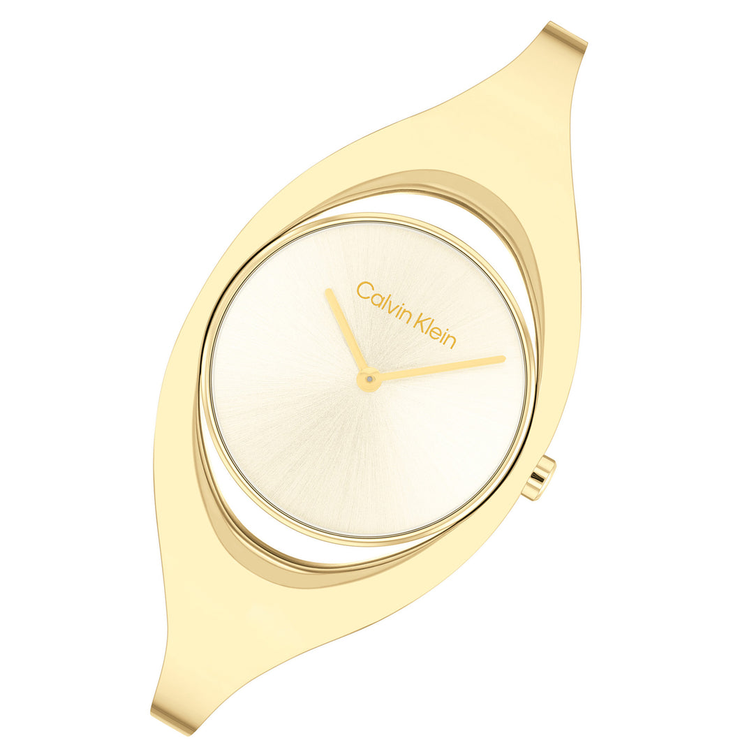 Calvin Klein Gold Steel Champagne Dial Women's Watch - 25200422