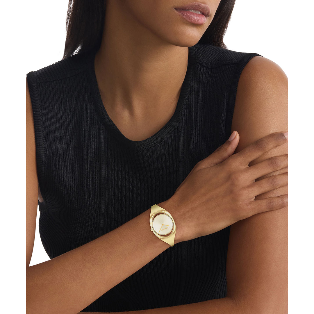 Calvin Klein Gold Steel Champagne Dial Women's Watch - 25200422