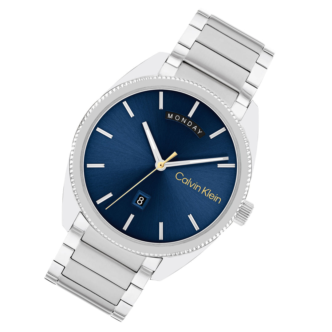 Calvin Klein Stainless Steel Blue Dial Men's Watch - 25200446