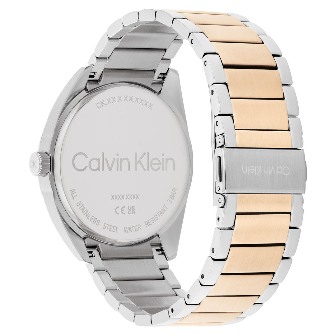 Calvin Klein Two-Tone Steel Cool Grey Dial Men's Watch - 25200449