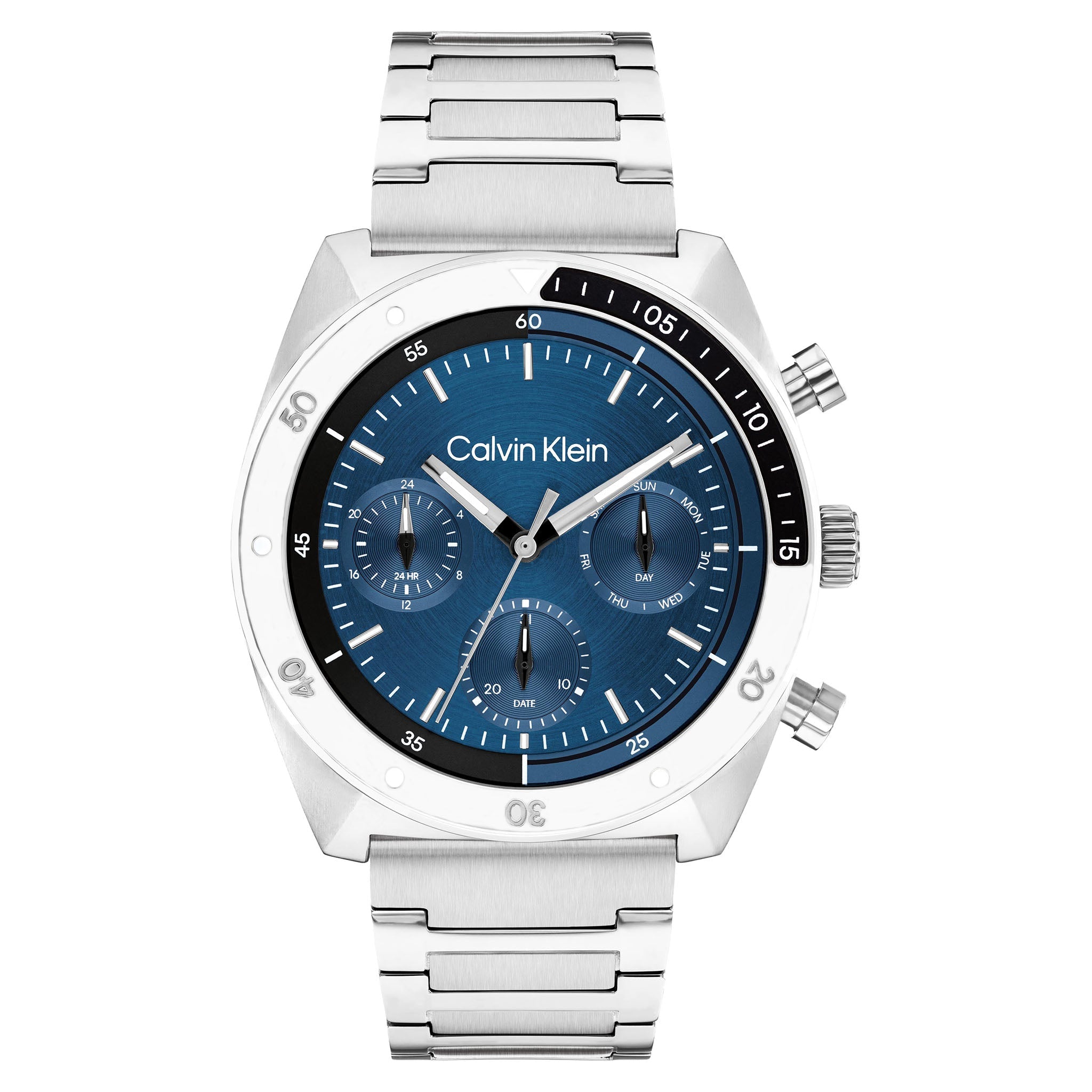 Calvin Klein Stainless Steel Blue Dial Multi-function Men's Watch - 25200464