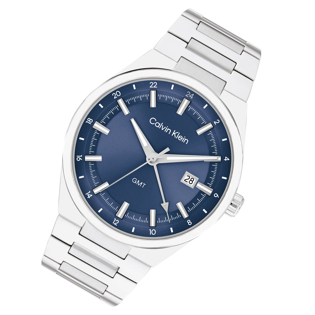 Calvin Klein Stainless Steel Blue Dial Men's Watch - 25200488