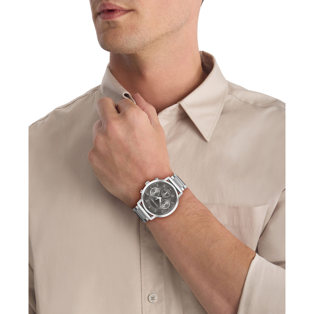 Calvin Klein Stainless Steel Grey Dial Multi-function Men's Watch - 25200493