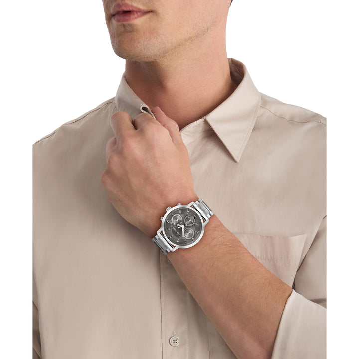 Calvin Klein Stainless Steel Grey Dial Multi-function Men's Watch - 25200493