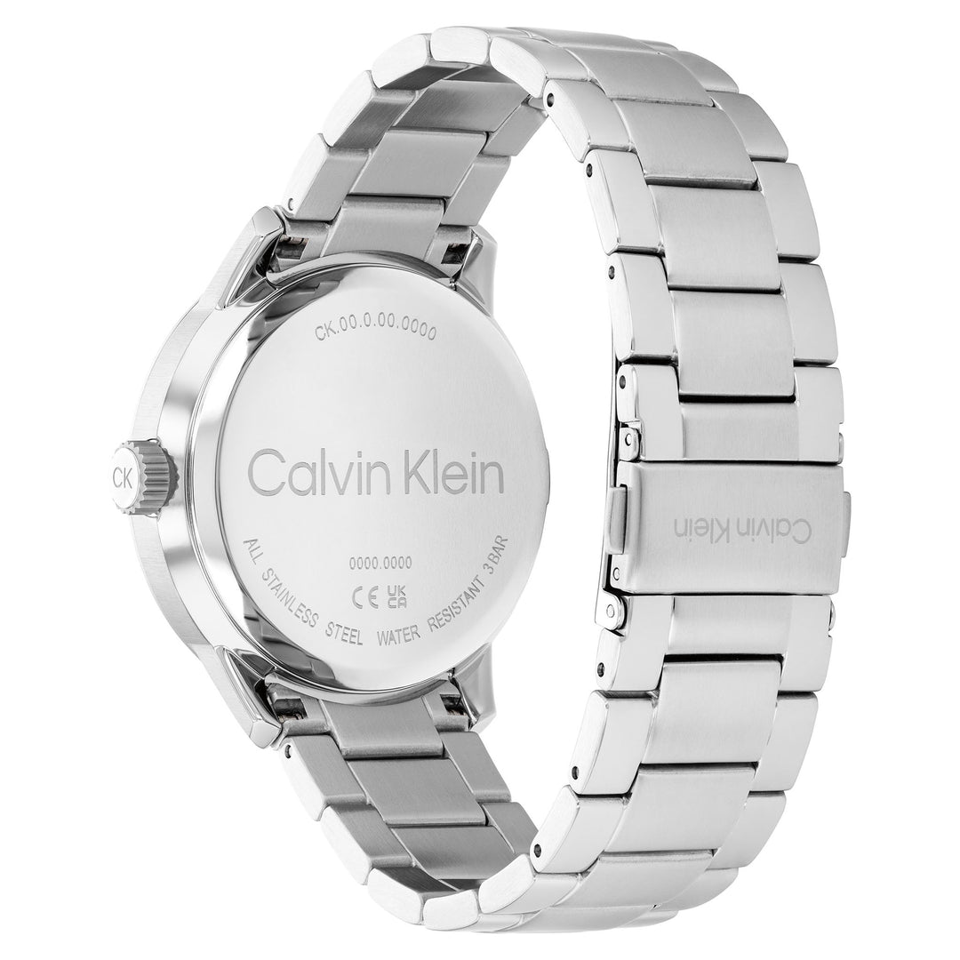 Calvin Klein Stainless Steel Blue Dial Calendar Men's Watch - 25200515