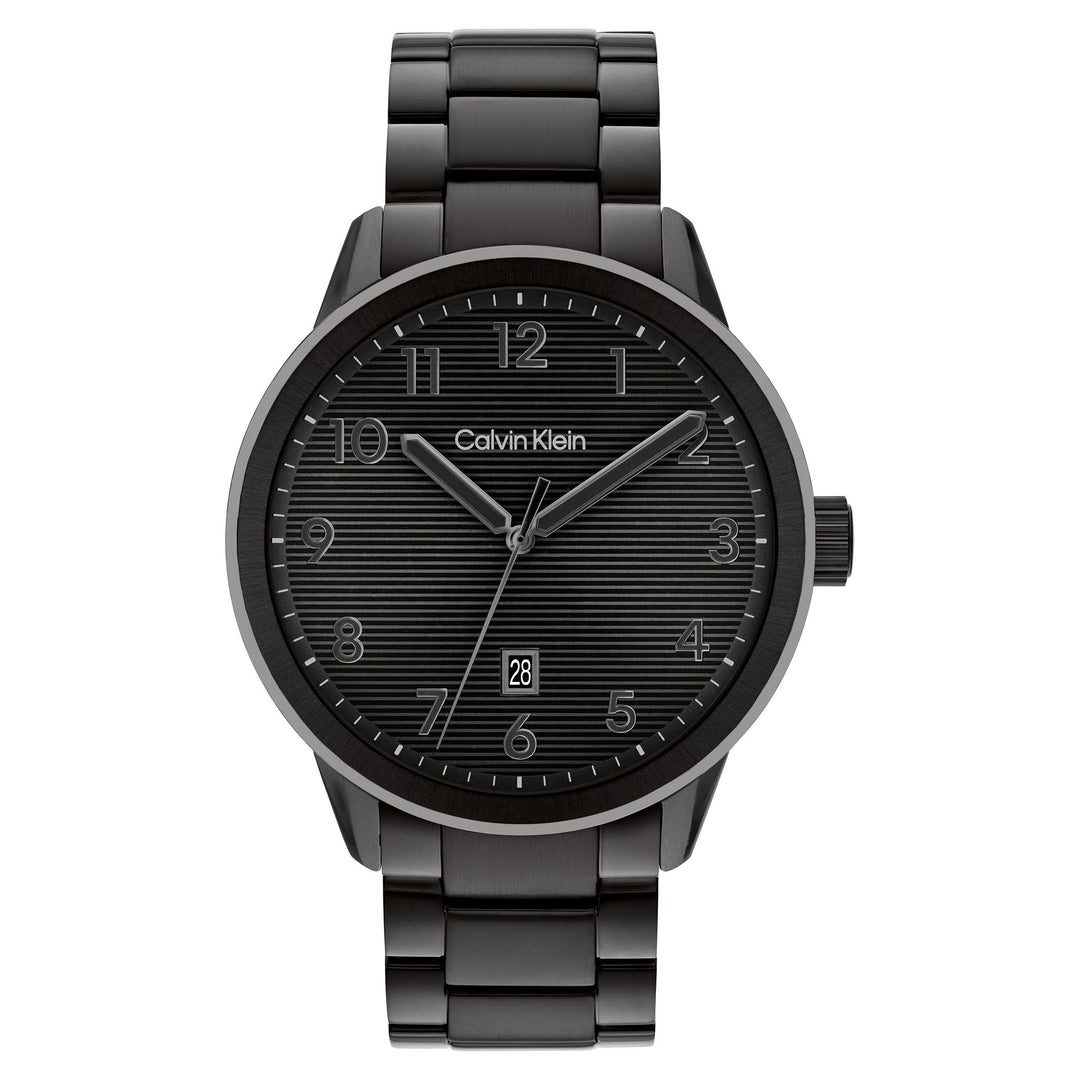 Calvin Klein Steel Black Dial Calendar Men's Watch - 25200516
