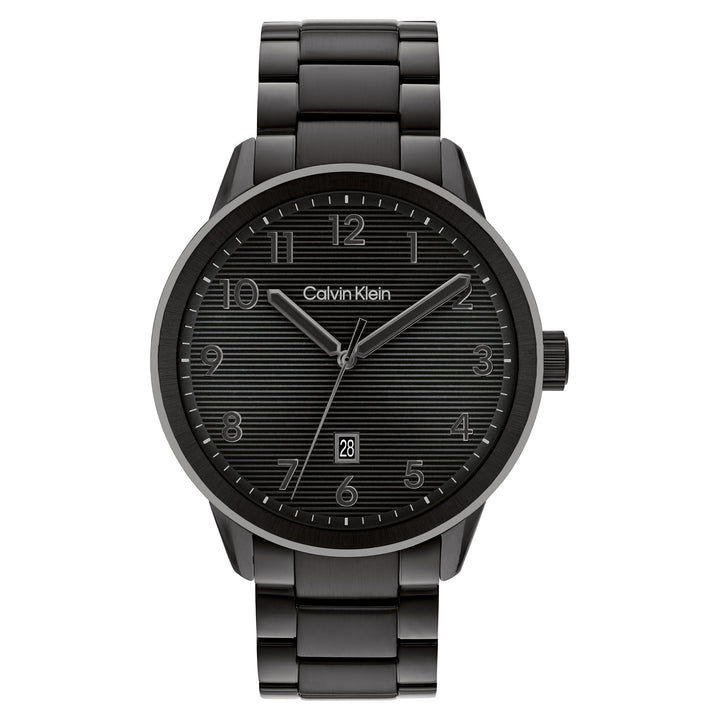 Calvin Klein Steel Black Dial Calendar Men's Watch - 25200516