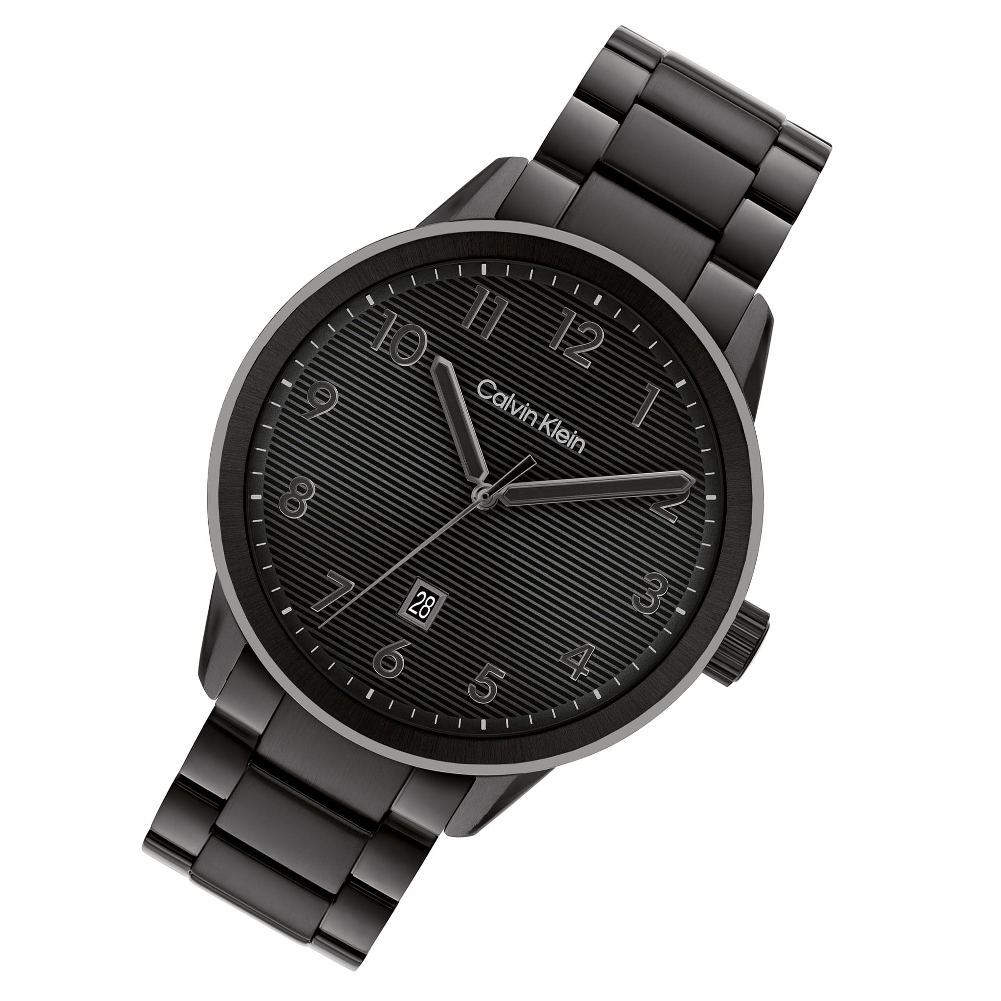 Calvin Klein Steel Black Dial Calendar Men's Watch - 25200516