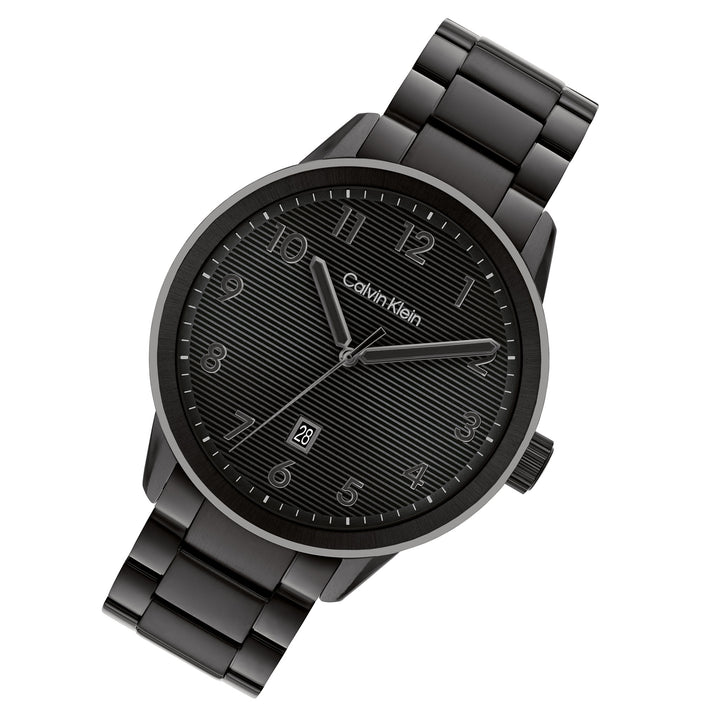 Calvin Klein Steel Black Dial Calendar Men's Watch - 25200516
