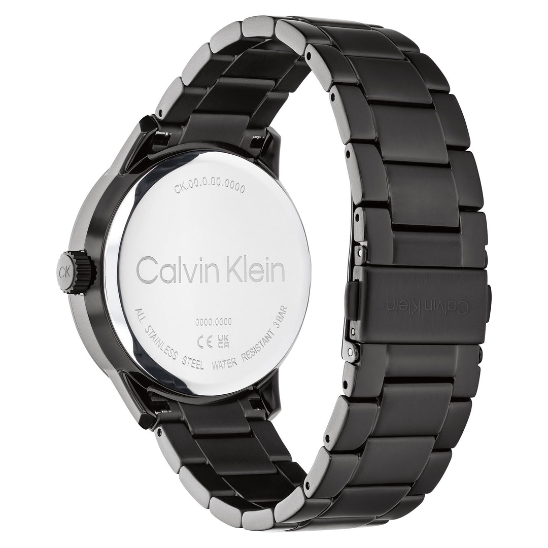 Calvin Klein Steel Black Dial Calendar Men's Watch - 25200516