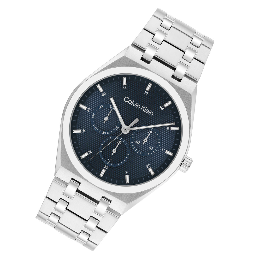 Calvin Klein Stainless Steel Blue Dial Multi-function Men's Watch - 25200520