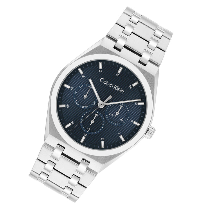 Calvin Klein Stainless Steel Blue Dial Multi-function Men's Watch - 25200520