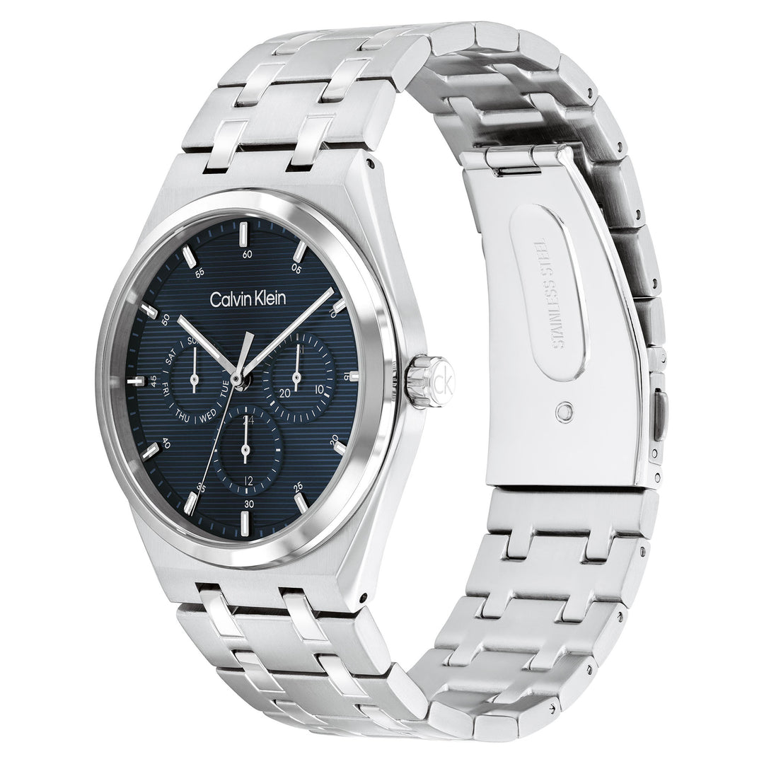 Calvin Klein Stainless Steel Blue Dial Multi-function Men's Watch - 25200520