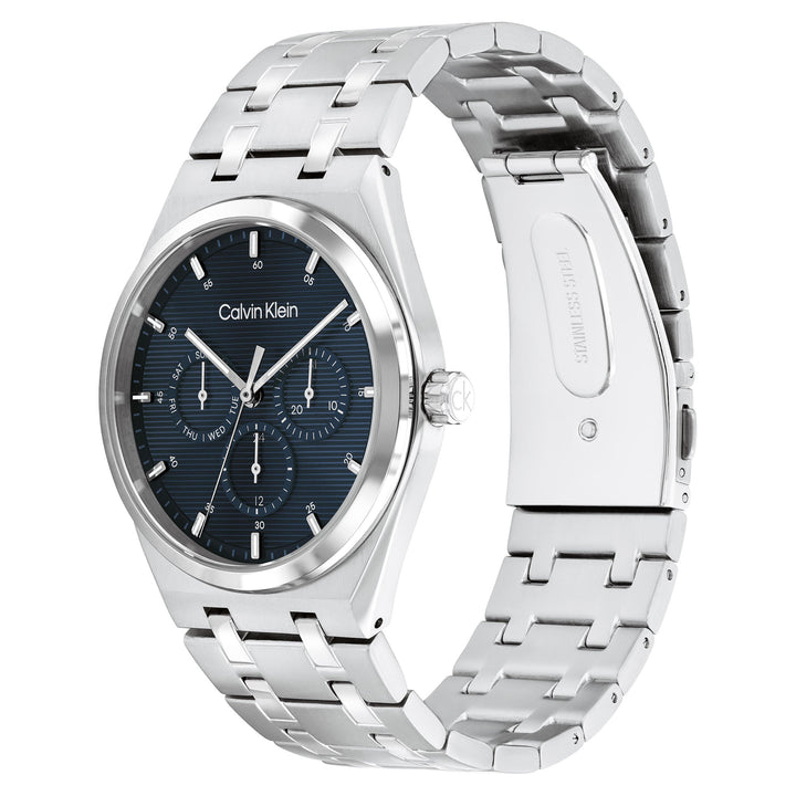 Calvin Klein Stainless Steel Blue Dial Multi-function Men's Watch - 25200520