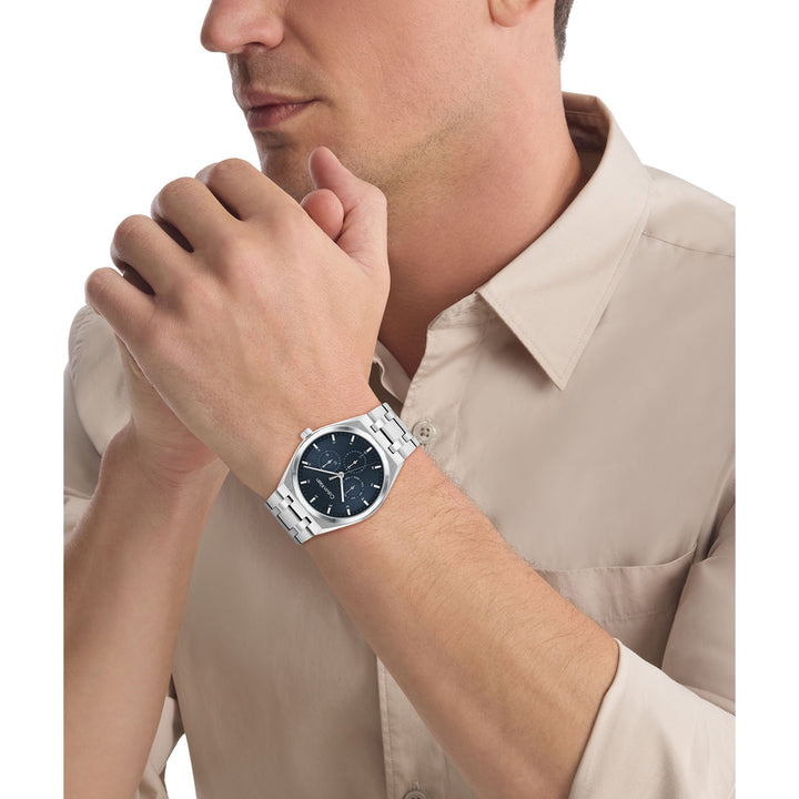 Calvin Klein Stainless Steel Blue Dial Multi-function Men's Watch - 25200520