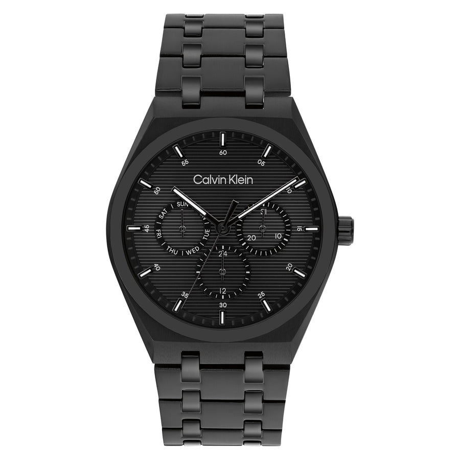 Calvin Klein Black Steel Black Dial Multi-function Men's Watch - 25200522