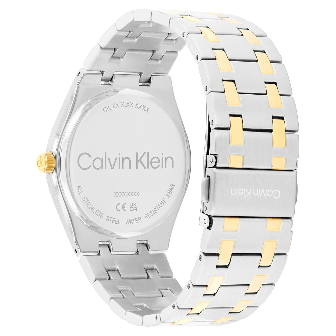 Calvin Klein Two-Tone Steel White Dial Multi-function Men's Watch - 25200533