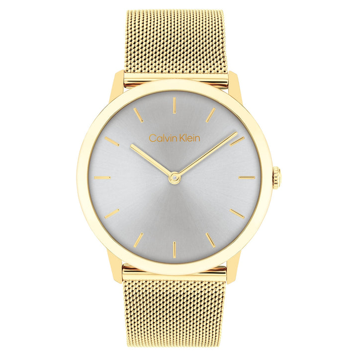 Calvin Klein Gold Steel Grey Dial Unisex Watch - 25300003