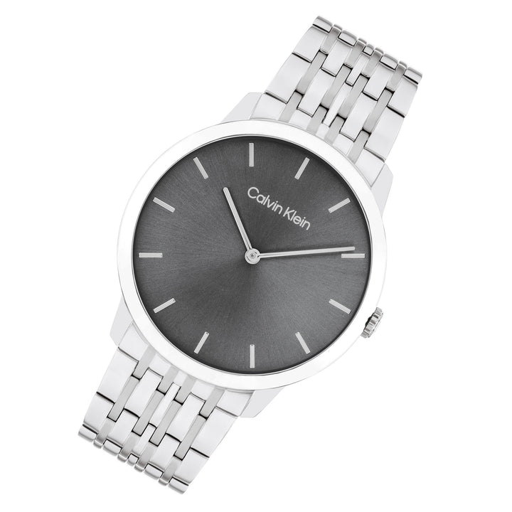 Calvin Klein Stainless Steel Grey Dial Unisex Watch - 25300006