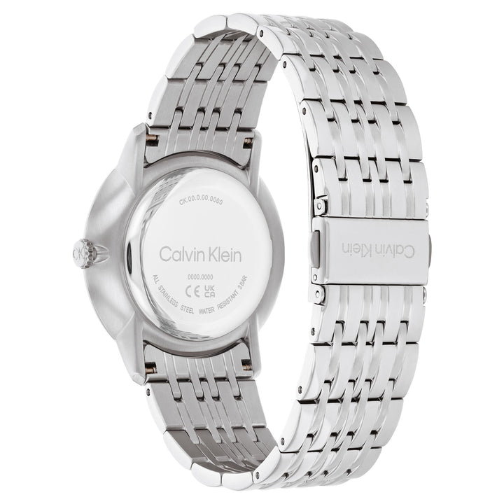 Calvin Klein Stainless Steel Grey Dial Unisex Watch - 25300006