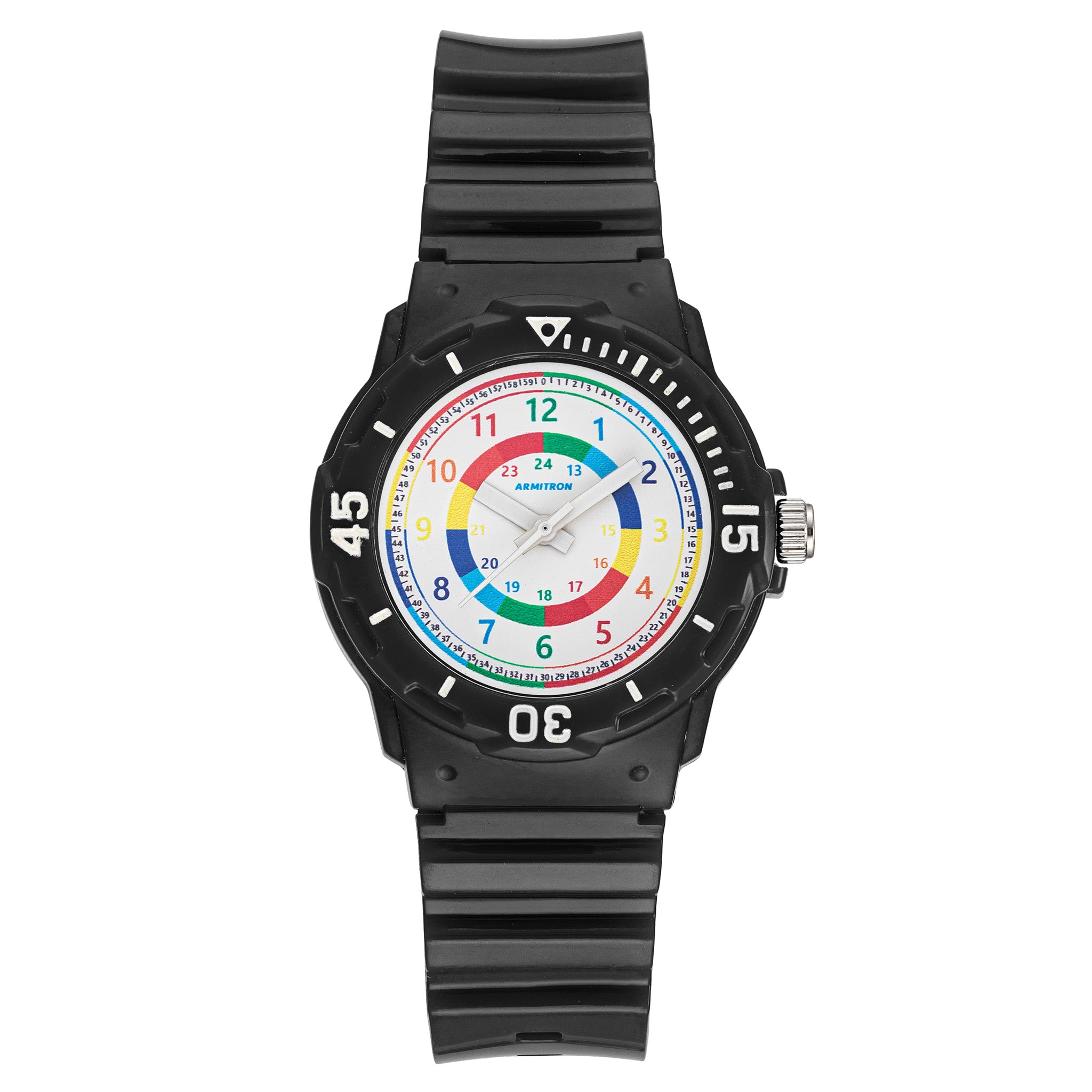 Armitron Plastic White Dial Plastic Kids Watch - 271000BLK