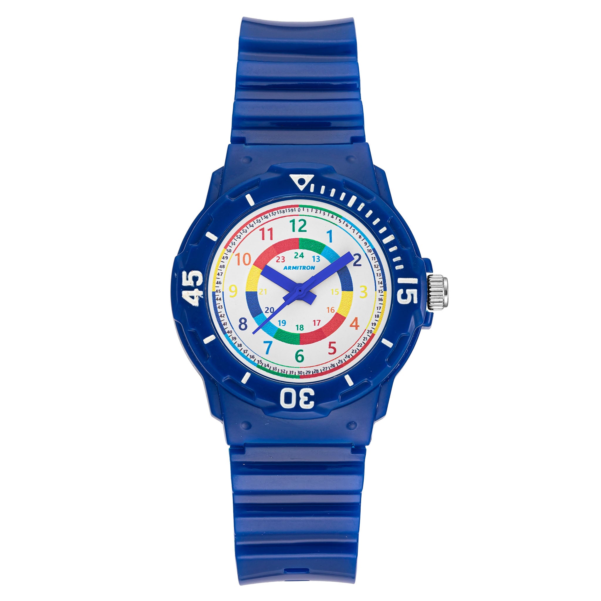 Armitron Plastic White Dial Plastic Kids Watch - 271000BLU