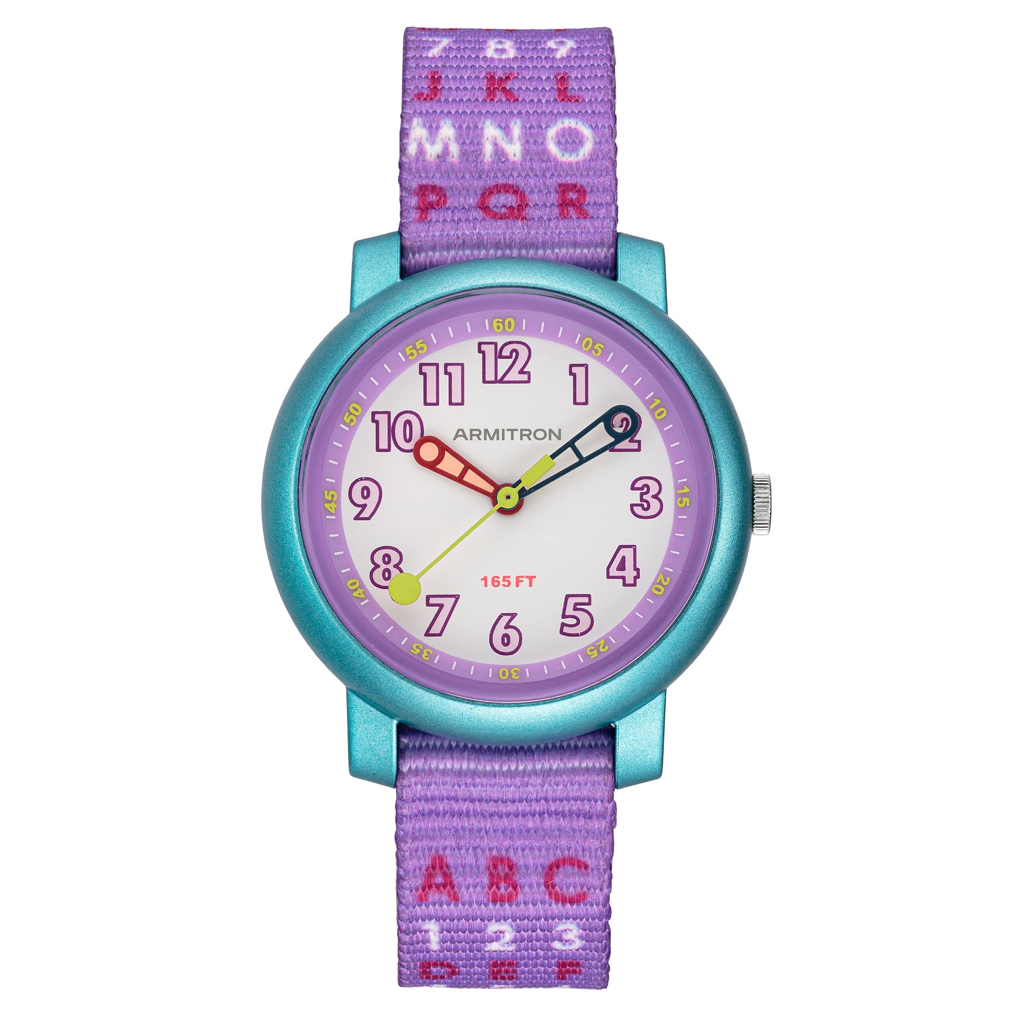 Armitron Plastic White Dial Nylon Kids Watch - 271002LAV