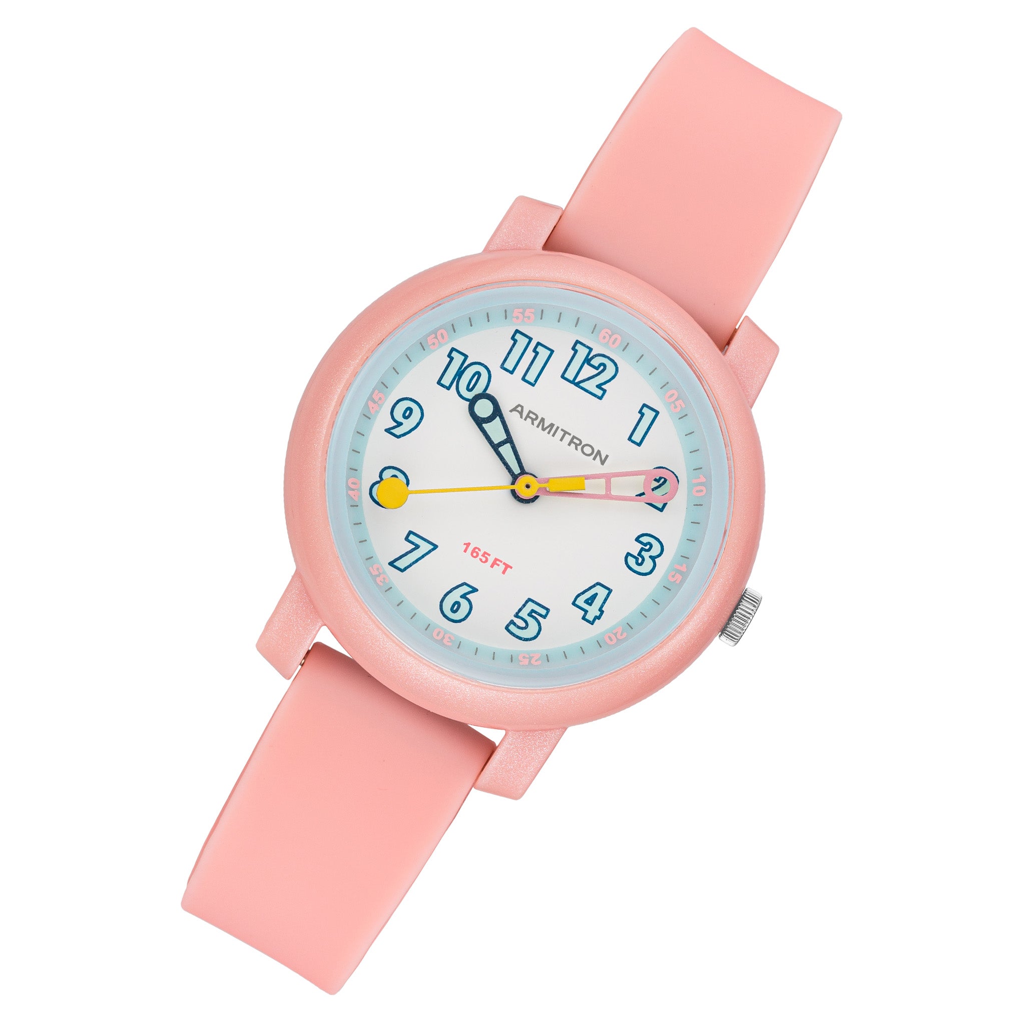 Armitron Pink Plastic White Dial Kids Watch - 271003PNK