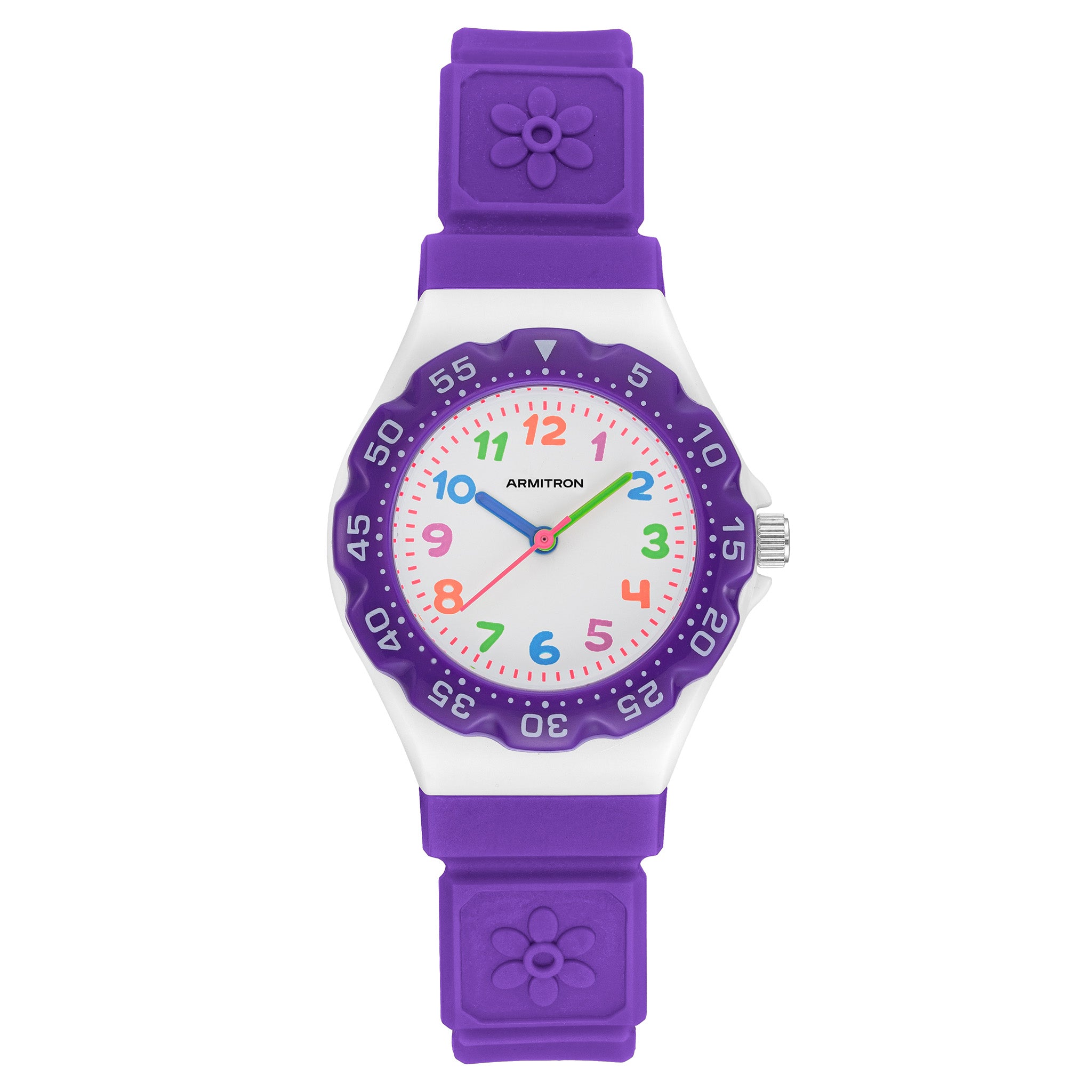 Armitron Plastic White Dial Plastic Kids Watch - 271007WPR