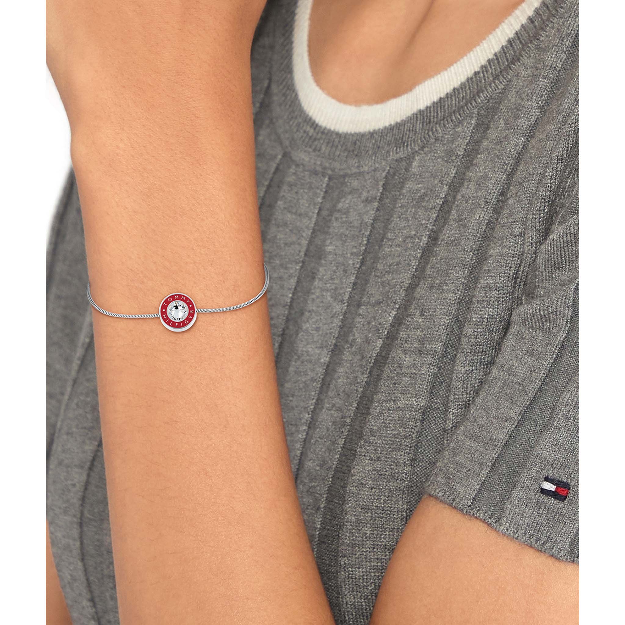 Tommy Hilfiger Jewellery Stainless Steel & Crystal Women's Chain Bracelet - 2780805