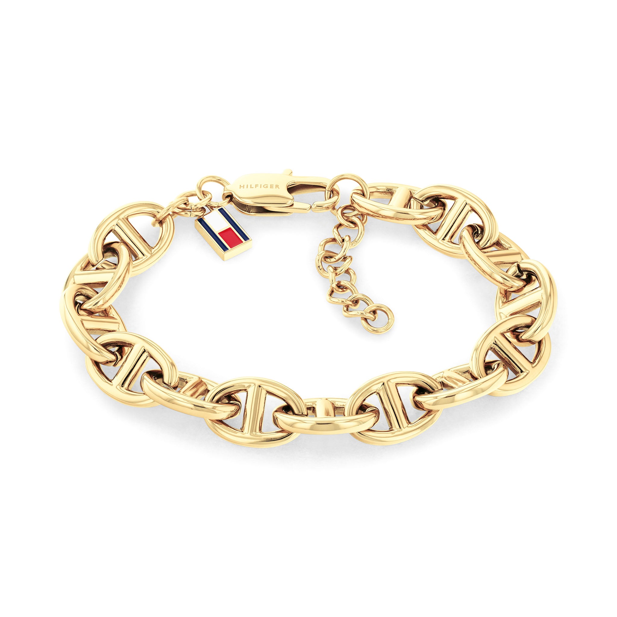 Tommy Hilfiger Jewellery Gold Steel Women's Chain Bracelet - 2781018