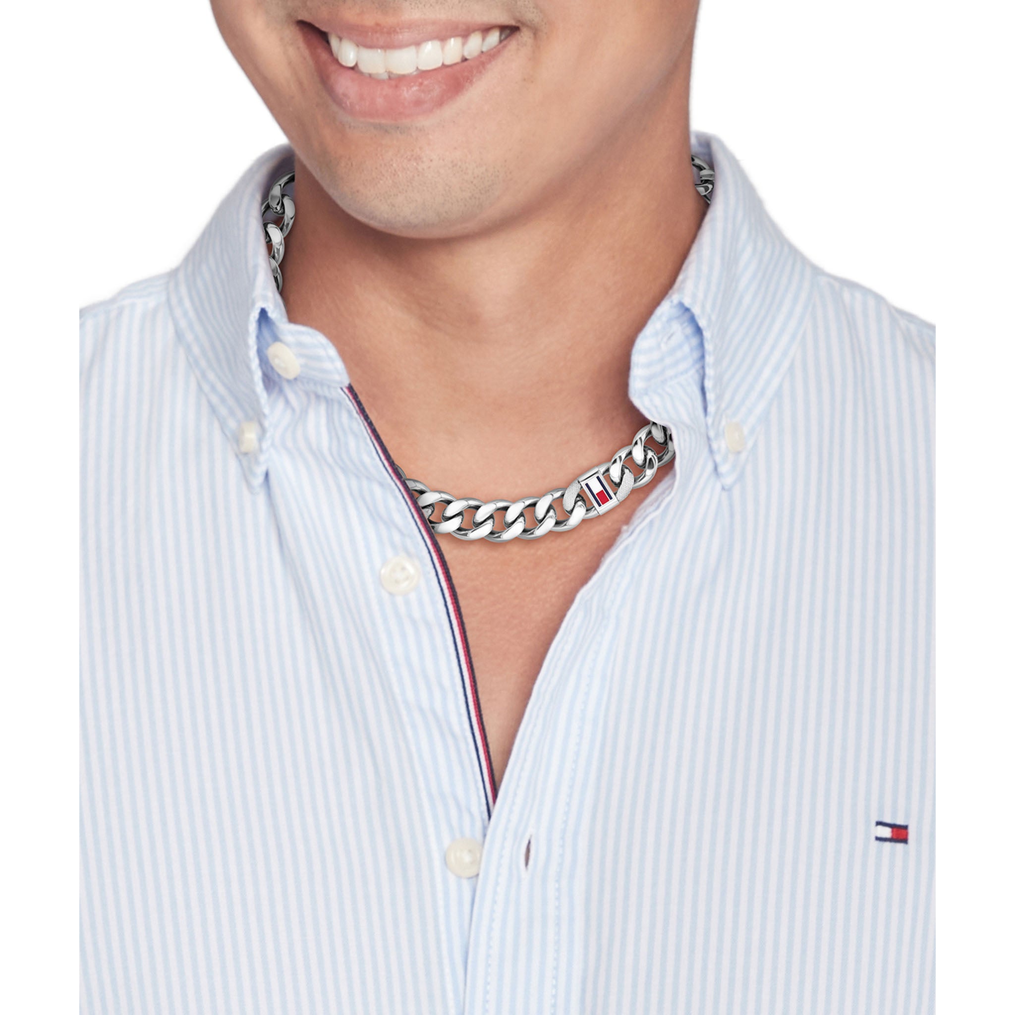Tommy Hilfiger Jewellery Stainless Steel Men's Chain Necklace - 2790635