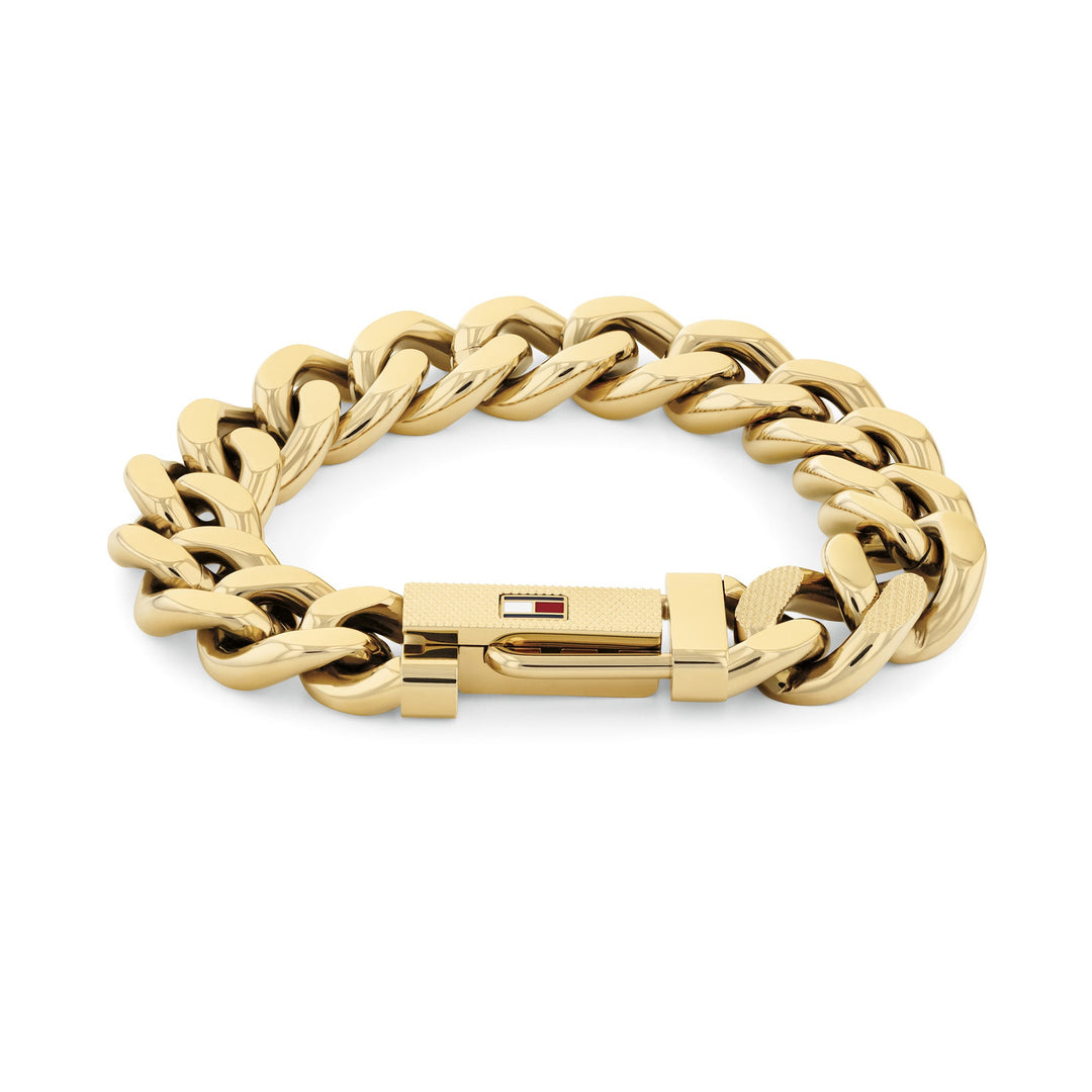 Tommy Hilfiger Jewellery Gold Steel Men's Chain Bracelet - 2790638