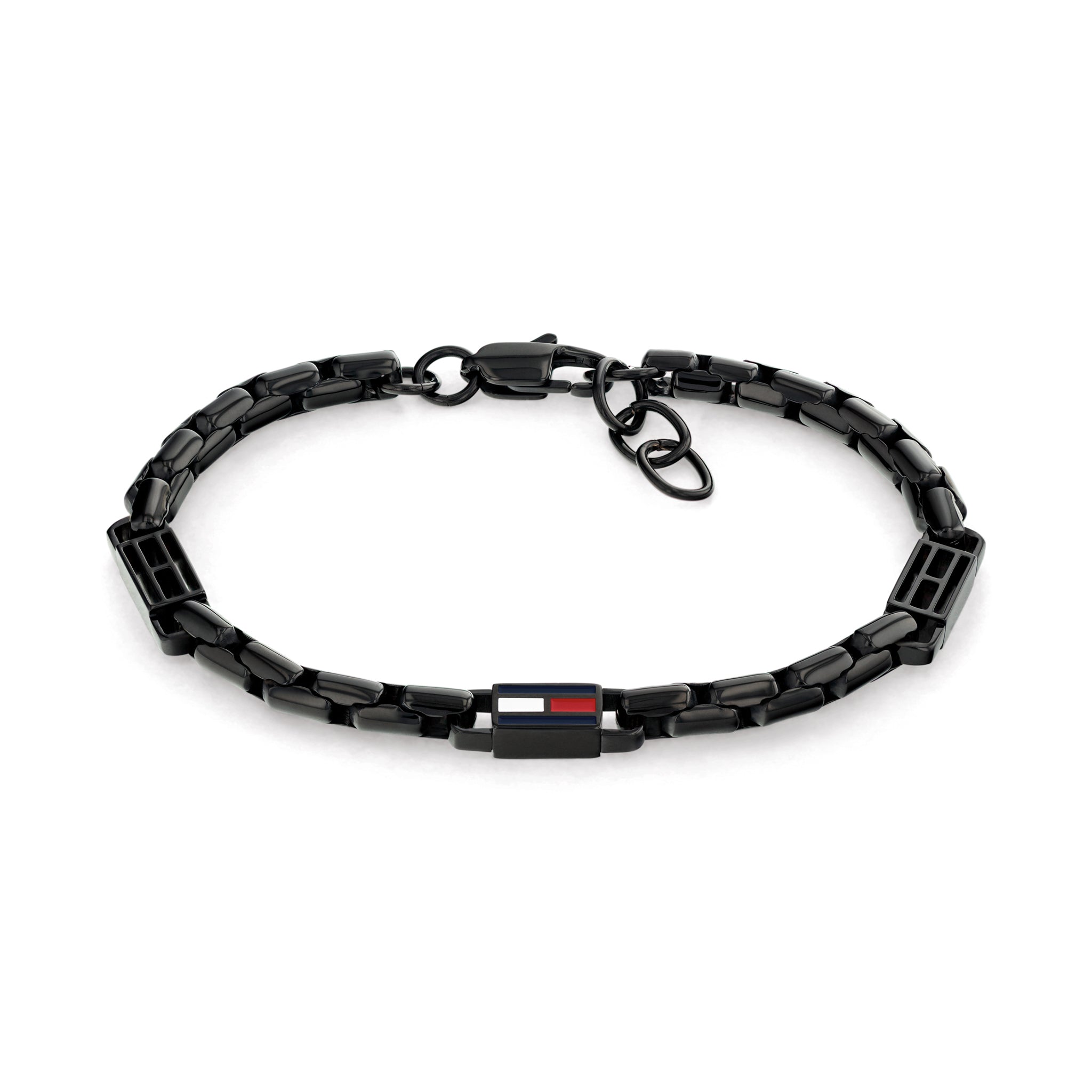Tommy Hilfiger Jewellery Black Steel Men's Chain Bracelet - 2790676