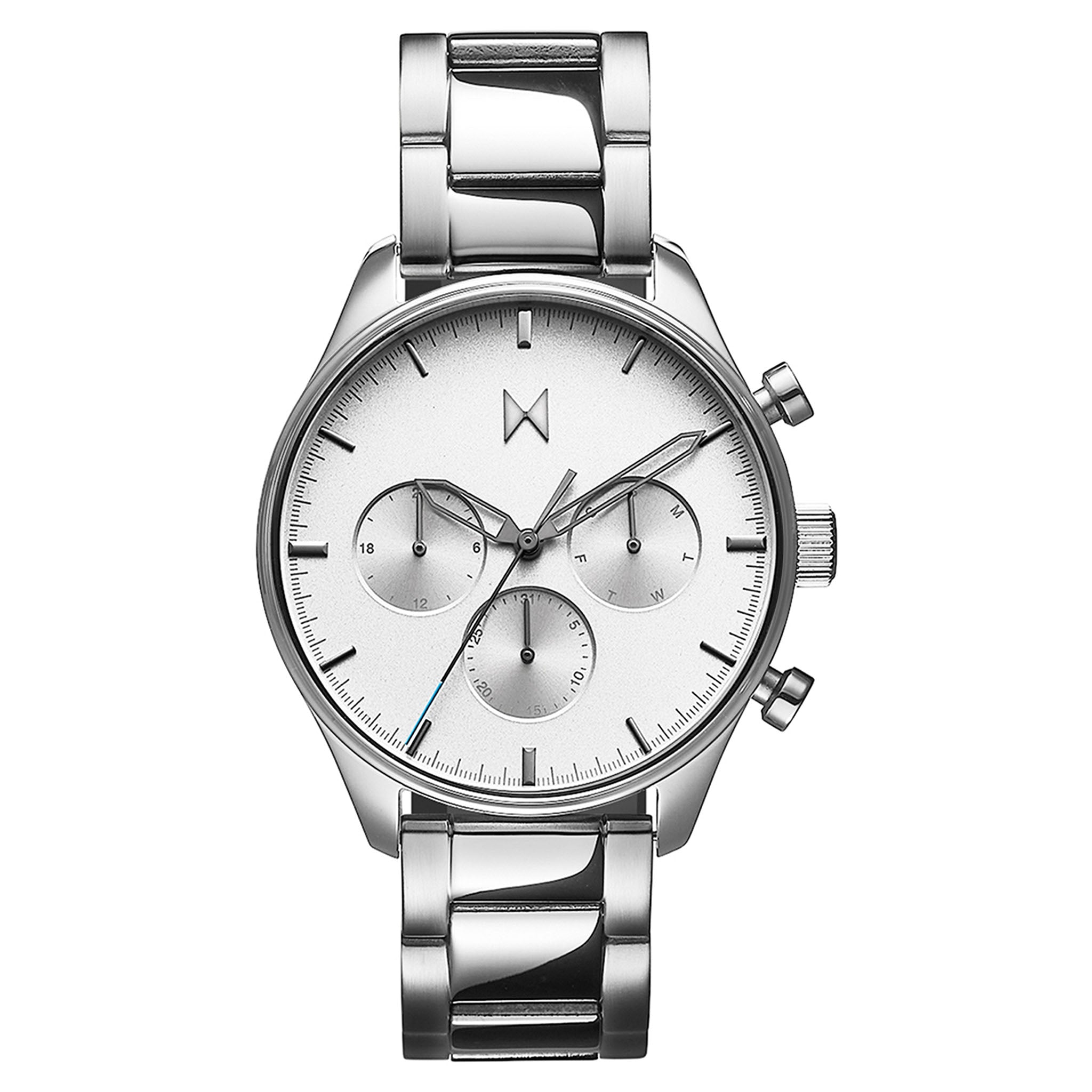 MVMT Orologio Uomo Analogico Al Quarzo - Cassa In Acciaio 43mm Nero - Cinturino In Pelle - Impermeabile 5ATM - 28000125-D