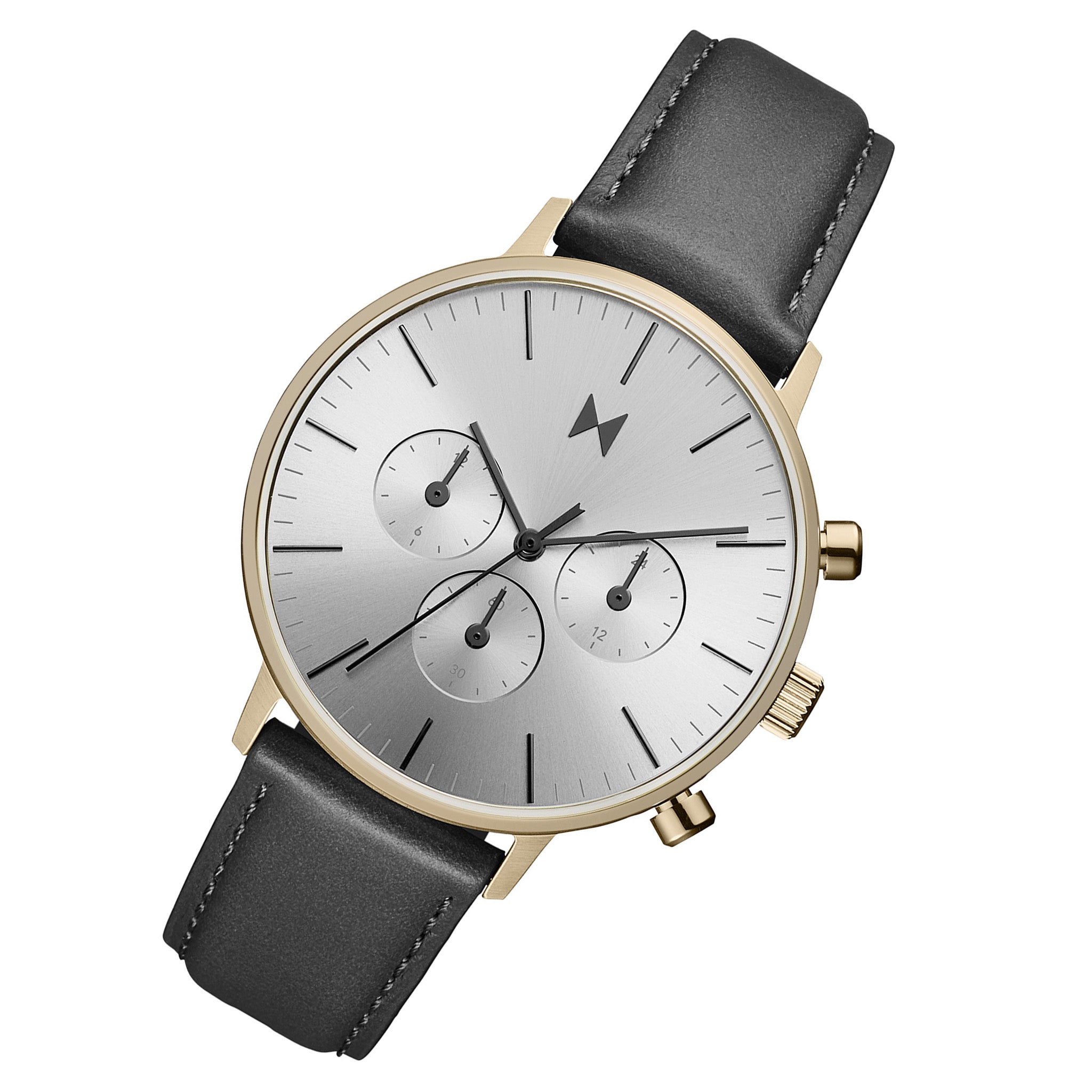 MVMT Grey Leather Light Grey Dial Multi-function Men's - 28000282D