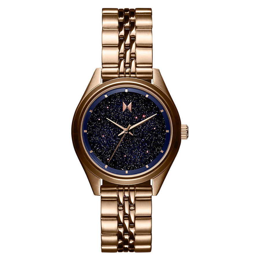 MVMT Pale Carnation Gold Steel Blue Dial Women's Watch - 28000336-D