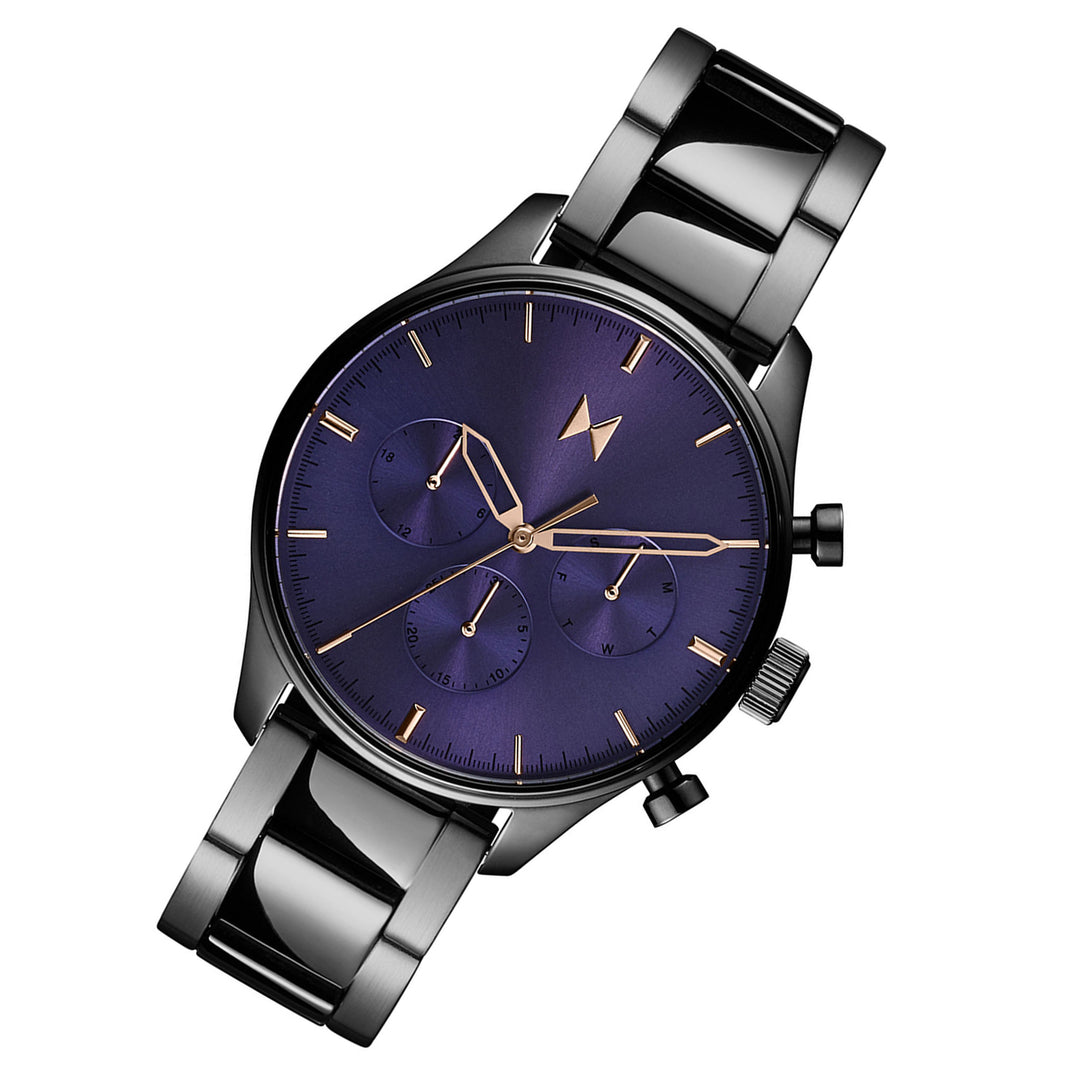 MVMT Grey Steel Purple Dial Multi-function Men's Watch - 28000337D